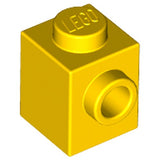 LEGO 87087 Brick, Modified 1 x 1 with Stud on Side in Yellow - Authentic LEGO Part