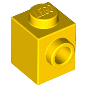 LEGO 87087 Brick, Modified 1 x 1 with Stud on Side in Yellow - Authentic LEGO Part