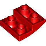 LEGO 32803 Slope, Curved 2 x 2 x 2/3 Inverted in Red - Authentic LEGO Part