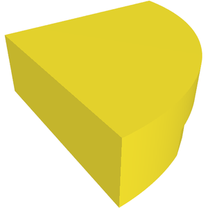 LEGO 25269 Tile, Round 1 x 1 Quarter in Neon Yellow - Authentic LEGO Part