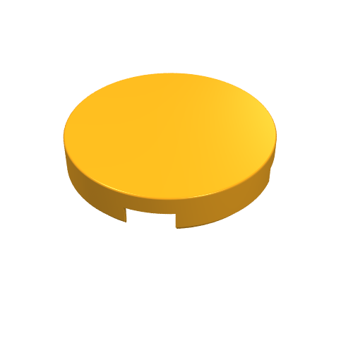 LEGO 4150 Tile, Round 2 x 2 in Medium Orange - Authentic LEGO Part