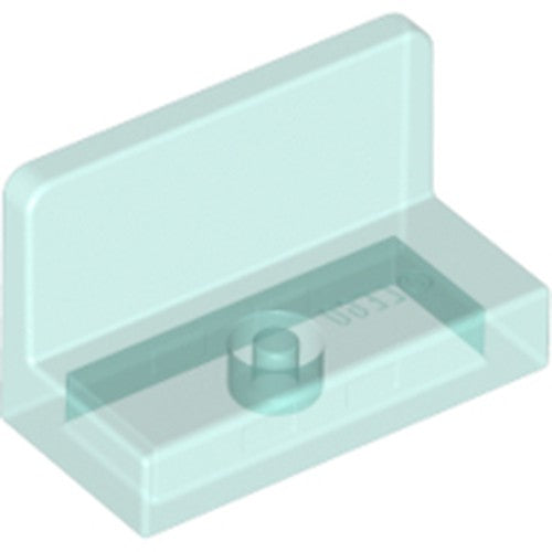 LEGO 4865b Panel 1 x 2 x 1 with Rounded Corners in Trans-Light Blue - Authentic LEGO Part