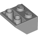 LEGO 3660 Slope, Inverted 45 2 x 2 with Flat Bottom Pin in Light Bluish Gray - Authentic LEGO Part