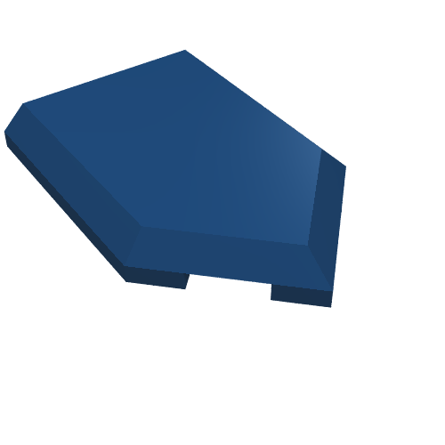 LEGO 22385 Tile, Modified 2 x 3 Pentagonal in Dark Blue - Authentic LEGO Part
