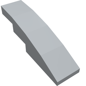 LEGO 61678 Slope, Curved 4 x 1 in Light Bluish Gray - Authentic LEGO Part