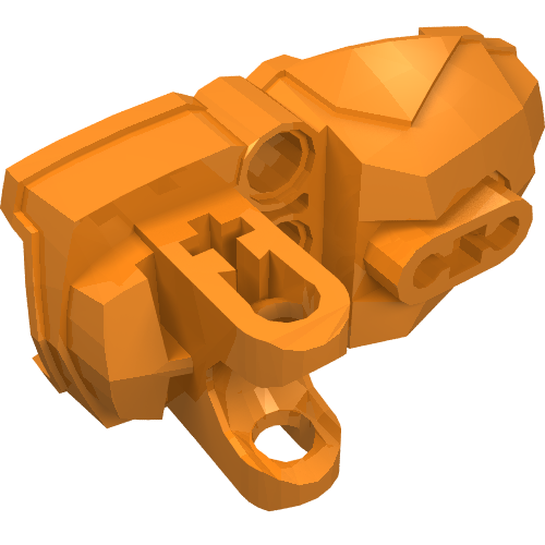 LEGO 90661 Hero Factory Foot with Ball Socket in Orange - Authentic LEGO Part