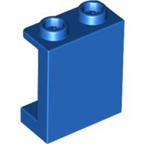 LEGO 87552 Panel 1 x 2 x 2 with Side Supports - Hollow Studs in Blue - Authentic LEGO Part