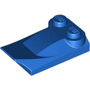 LEGO 47456 Slope, Curved 3 x 2 x 2/3 with 2 Studs, Wing End in Blue - Authentic LEGO Part