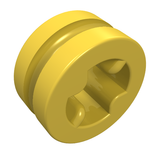 LEGO 4265c Technic Bush 1/2 Smooth in Yellow - Authentic LEGO Part