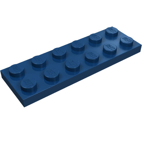 LEGO 3795 Plate 2 x 6 in Dark Blue - Authentic LEGO Part
