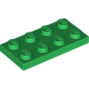 LEGO 3020 Plate 2 x 4 in Green - Authentic LEGO Part