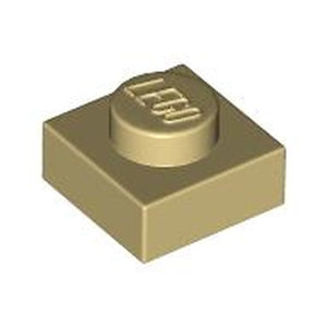 LEGO 3024 Plate 1 x 1 in Tan - Authentic LEGO Part