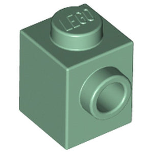 LEGO 87087 Brick, Modified 1 x 1 with Stud on Side in Sand Green - Authentic LEGO Part