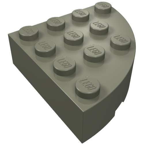 LEGO 2577 Brick, Round Corner 4 x 4 Full Brick - Main Product Image