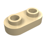 LEGO 35480 Plate, Round 1 x 2 with Open Studs in Tan - Authentic LEGO Part