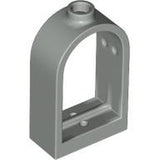 LEGO 30044 Window 1 x 2 x 2 2/3 with Rounded Top in Light Gray - Authentic LEGO Part