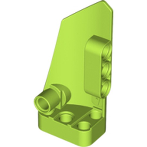 LEGO 64391 Technic, Panel Fairing # 4 Small Smooth Long, Side B in Lime - Authentic LEGO Part