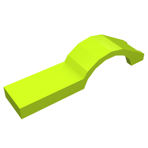 LEGO 50947 Vehicle, Mudguard 1 x 4 1/2 in Lime - Authentic LEGO Part
