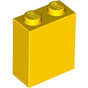 LEGO 3245c Brick 1 x 2 x 2 with Inside Stud Holder in Yellow - Authentic LEGO Part