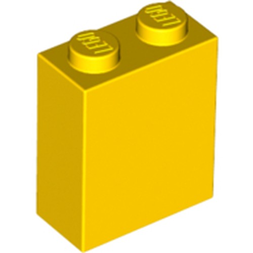 LEGO 3245c Brick 1 x 2 x 2 with Inside Stud Holder in Yellow - Authentic LEGO Part