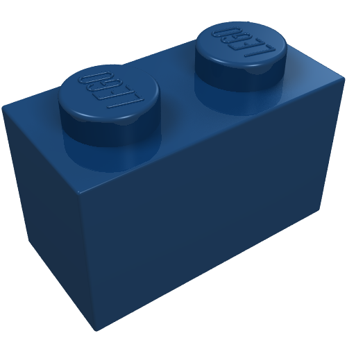 LEGO 3004 Brick 1 x 2 in Dark Blue - Authentic LEGO Part