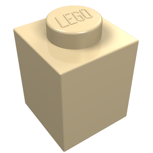 LEGO 3005 Brick 1 x 1 in Tan - Authentic LEGO Part