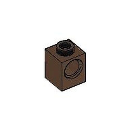 LEGO 6541 Technic, Brick 1 x 1 with Hole in Brown - Authentic LEGO Part