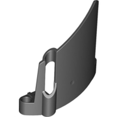 LEGO 44353 Technic, Panel Fairing #23 Large Short, Small Hole, Side B in Black - Authentic LEGO Part