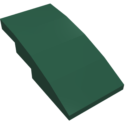 LEGO 93606 Slope, Curved 4 x 2 in Dark Green - Authentic LEGO Part