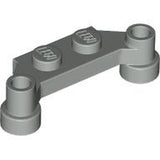 LEGO 4590 Plate, Modified 1 x 4 Offset in Light Gray - Authentic LEGO Part