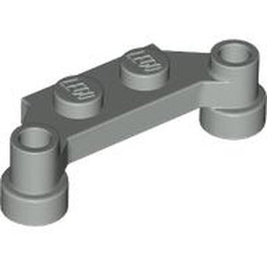 LEGO 4590 Plate, Modified 1 x 4 Offset in Light Gray - Authentic LEGO Part