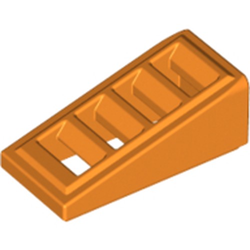 LEGO 61409 Slope 18 2 x 1 x 2/3 with Grille in Orange - Authentic LEGO Part