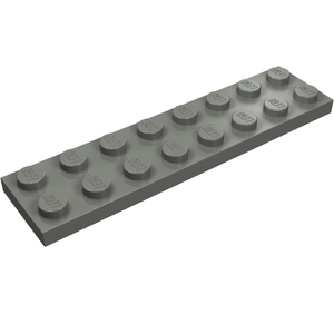 LEGO 3034 Plate 2 x 8 in Dark Bluish Gray - Authentic LEGO Part