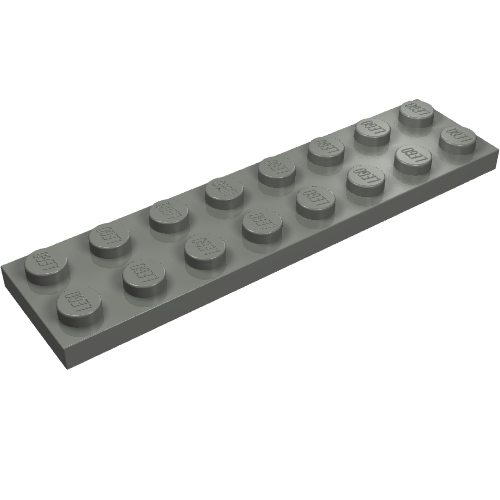 LEGO 3034 Plate 2 x 8 in Dark Bluish Gray - Authentic LEGO Part