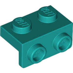 LEGO 99781 Bracket 1 x 2 - 1 x 2 in Dark Turquoise - Authentic LEGO Part