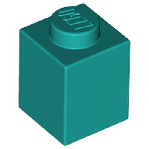 LEGO 3005 Brick 1 x 1 in Dark Turquoise - Authentic LEGO Part