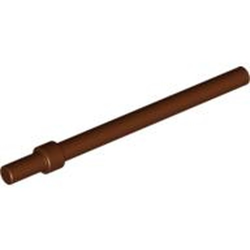 LEGO 63965 Bar   6L with Stop Ring in Reddish Brown - Authentic LEGO Part