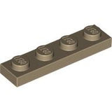 LEGO 3710 Plate 1 x 4 in Dark Tan - Authentic LEGO Part