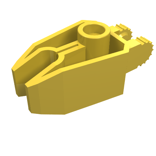LEGO 41529 Hinge 1 x 3 Locking with 2 Fingers and Claw End in Yellow - Authentic LEGO Part