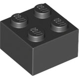 LEGO 3003 Brick 2 x 2 in Black - Authentic LEGO Part