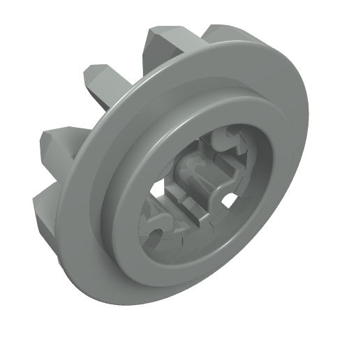 LEGO 6589 Technic, Gear 12 Tooth Bevel in Light Gray - Authentic LEGO Part