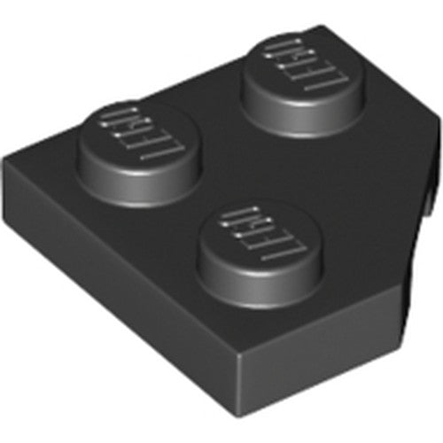 LEGO 26601 Wedge, Plate 2 x 2  Cut Corner in Black - Authentic LEGO Part