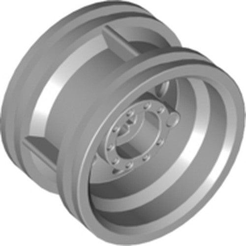LEGO 56145 Light Bluish Gray Wheel 30.4mm D. x 20mm with No Pin Holes and Reinforced Rim in Light Bluish Gray - Authentic LEGO Part