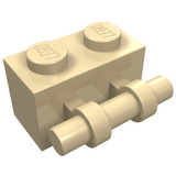 LEGO 30236 Brick, Modified 1 x 2 with Bar Handle on Side in Tan - Authentic LEGO Part