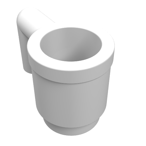 LEGO 3899 Minifigure, Utensil Cup in White - Authentic LEGO Part