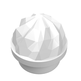 LEGO 15470 Plate, Round 1 x 1 with Vertical Swirl / Twist in White - Authentic LEGO Part