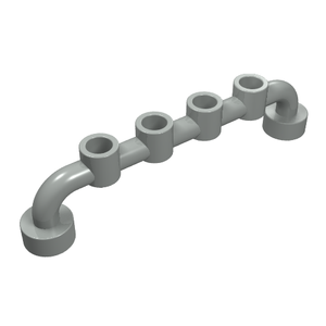 LEGO 6140 Bar 1 x 6 with Hollow Studs in Light Gray - Authentic LEGO Part