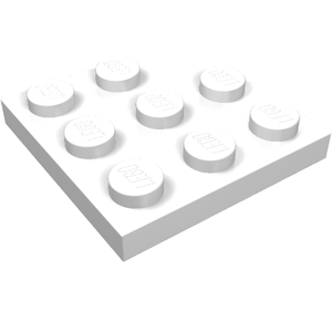 LEGO 30357 Plate, Round Corner 3 x 3 in White - Authentic LEGO Part