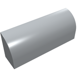 LEGO 6191 Slope, Curved 1 x 4 x 1 1/3 in Light Bluish Gray - Authentic LEGO Part