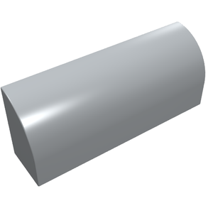 LEGO 6191 Slope, Curved 1 x 4 x 1 1/3 in Light Bluish Gray - Authentic LEGO Part